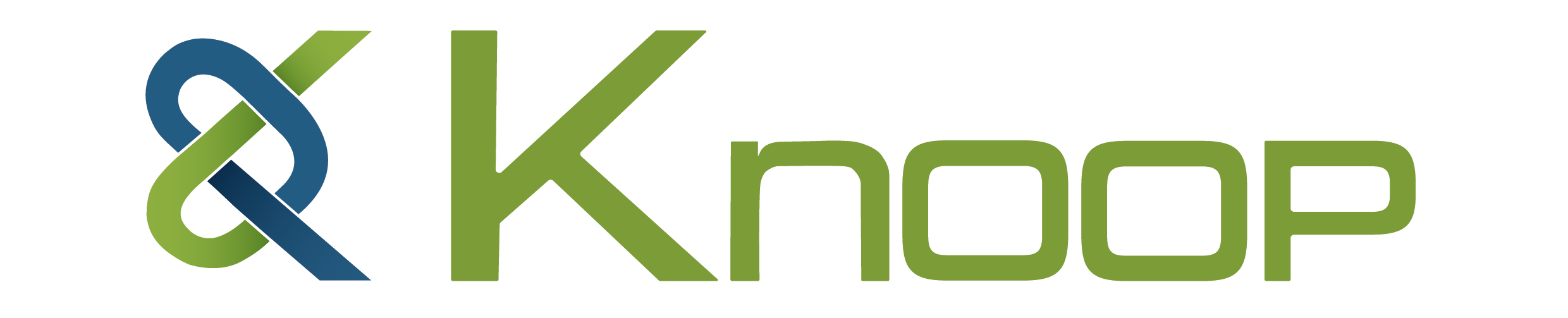 Knoop logo witte omlijning, gevuld